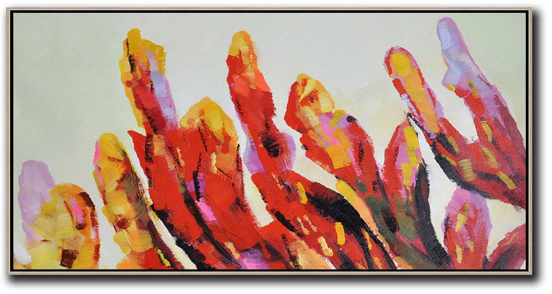 Horizontal Palette Knife Contemporary Art canvases and prints